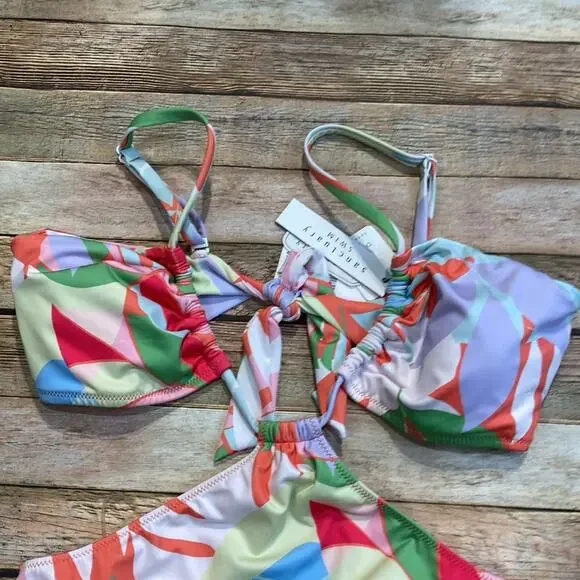 Sanctuary Summer Palms Cutout One-Piece NWT - Picture 3 of 5